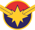 Capitã marvel logo simbolo